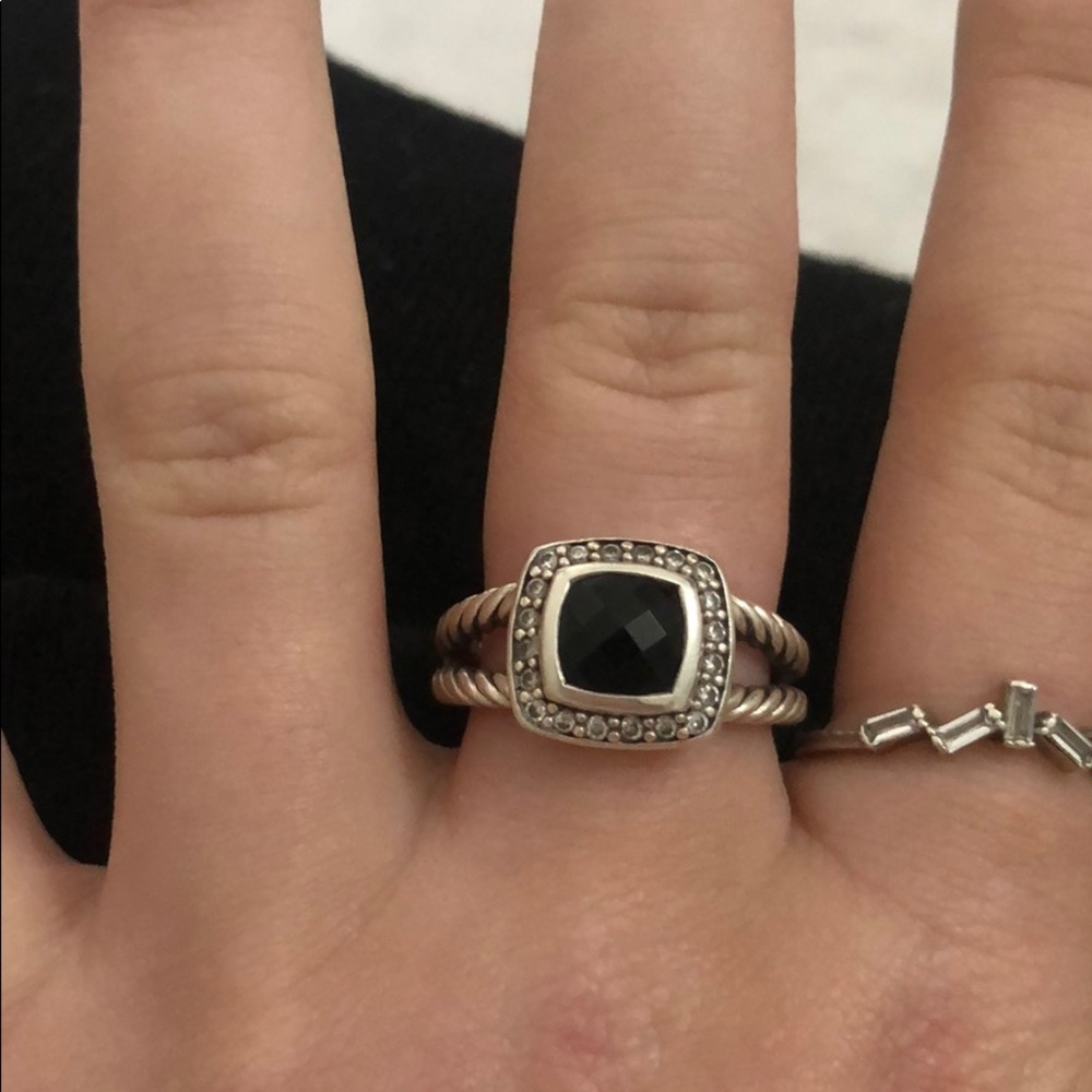 David yurman petite Albion ring black